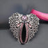 Large Angel Wings Brooch Pin For Women Silver Pink Rhinestone for Jackets, Vests, Coats, Bag Accessories...