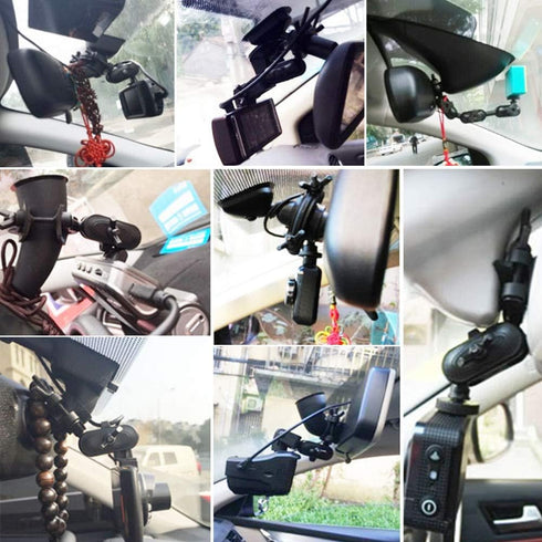 CALIDAKA Car Interior Holder Camera Bracket Auto Driving Universal Dash Cam Mount Dash Cam Mount Holder...