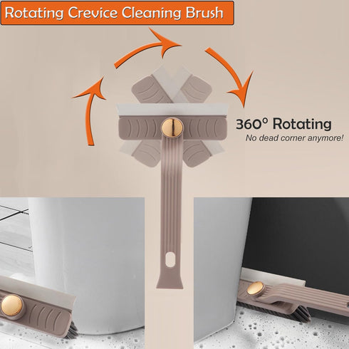 Hard Bristle Crevice Cleaning Brush Rotating Small Cleaning Brushes Set for Grout Toilet Scrub Shower Tile Skinny Gap Cleaning Tools for Household...