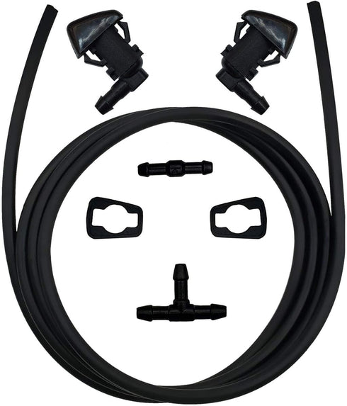Windshield Washer Nozzle Wiper Spray Hose Kit Compatible with Ford F250 F350 F450 F550 Super Duty 2011-2016 Replace OEM BC3Z-17603-A BC3Z-17K605-B...