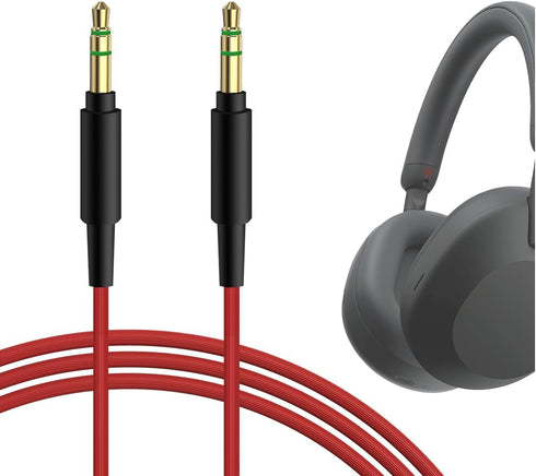 Geekria Audio Cable Compatible with Sony ULT WEAR, WH-1000XM6/ 1000XM5/ 1000XM4, WH-XB920N INZONE H5 Headphones, 3.5mm Replacement Stereo Cord (4 ...