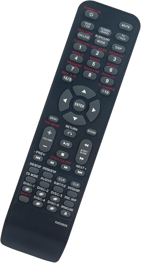 New XXD3033 Replacement Remote fit for Pioneer XV-HTD520 S-HTD520 XV-HTD510 S-HTD510 XV-HTD50 S-HTD50 S-HTD5 XV-HTD1 S-HTD1 XV-HTD5100V XV-HTD510D...