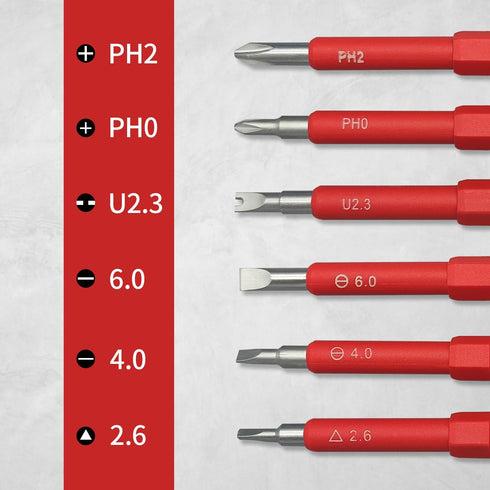 Insulated Screwdriver, HOUSERAN 5 Pcs Screwdriver Set, Electrician Tools Kit with Case, 1000V, Screw Driver with Interchangeable Blades, Electrica...