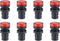 uxcell 8Pcs Red Indicator Light AC/DC 110V, 22mm Panel Mount, for Electrical Control Panel, HVAC, DIY Projects...