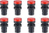 uxcell 8Pcs Red Indicator Light AC/DC 110V, 22mm Panel Mount, for Electrical Control Panel, HVAC, DIY Projects...