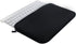 Wanty Black Color Neoprene New Portable Zipper Carry Case Cover Sleeve Skins Pouch Bags for Logitech Easy-Switch K810 / K811 and Apple MC184LL/B M...