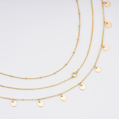 Anklet Bracelets for Women 14K Gold Jewelry Set Waterproof Layered Tennis Satellite Link Chain Anklets Set Gold Anklets Adjustable Size 3pc...