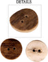 Natural Round Shape Deer, Elk Antler Buttons 3 Sizes 5pieces (25 mm (0.98 inch))...