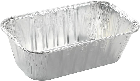 50 Pack 1Lb mini Loaf Pans Heavy Duty Disposable Aluminum Foil Bread Tins Standard Size - 6" X 3.5" X 2.5" Oven Safe Sturdy Small Bread Tin Pans-1...