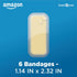 Amazon Basic Care Advanced Fast Healing Hydrocolloid Gel Bandages, Large, 6 ct...