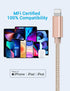 Marchpowe USB C to Lightning Cable - MFi Certified iPhone 14 Fast Charger Cord 3Pack 6ft Charging Cable Compatible with iPhone 14 13 12 Pro Max Mi...