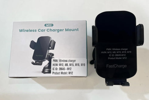 Wireless Car Charger, Auto Clamping Car Phone Holder Charger, 15W Fast Charging Phone Mount for Dash Windshield Vent for iPhone 15 14 13 12 11 Pro...