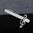 Business Tie Bar Men Tie Clip Creative Silver High-end Fashion Clips Gifts Charms Jewelry Pins Music Note Decoration Shirt Suit Clothing Accessori...