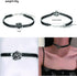 HSQYJ Metal Ball Pendant Chunky Choker Necklace Punk Multi-Strand Link Chain Statement Collar Necklaces Fashion Jewelry for Women Gift Gold Plated...