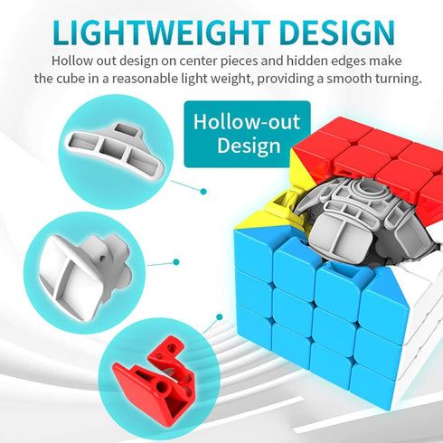 BroMoCube Moyu MeiLong 4x4 Speed Cube MFJS Stickerless 4x4x4 Puzzle Cube Educational Toys Magic Cube...