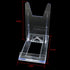 Acrylic Plate Stands FMHXG 3PCS Two Part Adjustable Clear Acrylic Plastic Display Stand Easel, Plastic Display Holders...