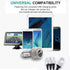 Bling Car Charger with USB Cable Set,Luxury Crystal Car Accessories Kits for Girls & Women,Rhinestone Dual USB Car Charger with Bling 3 in 1 Nylon...