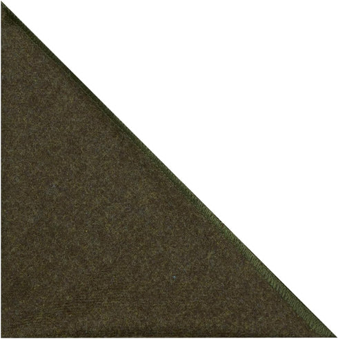 King & Priory Luxury Earth Green Donegal Tweed Pocket Square, Handkerchief, Tweed...