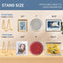 Plate Holder Easel Display Stand - 4.5 inch Metal Plate Stands for Display - Tabletop Picture Stand - Gold Iron Easels for Display Pictures | Phot...