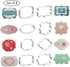 Fancy Plaque Cookie Cutters Set of 8 pcs, Stainless Steel Wedding Frames Shaped Fondant Cutter Molds Baking DIY...