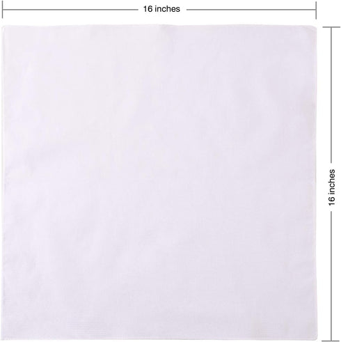 Men's Handkerchiefs 18 Pack 100% White Cotton Solid White Hankie...