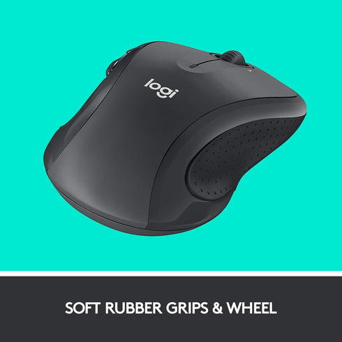 Logitech M510 Wireless Mouse, Mouse for Laptop and PC with USB Unifying Receiver, Programmable Buttons - Graphite...