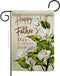 Breeze Decor Happy Fathers Day in Heaven Garden Flag Gifts Lawn Remembrance Porch Outdoor Wall Tapestry Yard Sign Grave Cemetery Decor Dad Home Ba...