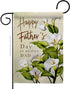 Breeze Decor Happy Fathers Day in Heaven Garden Flag Gifts Lawn Remembrance Porch Outdoor Wall Tapestry Yard Sign Grave Cemetery Decor Dad Home Ba...