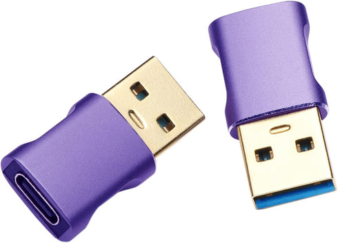 USB C to USB Adapter 2 Pack,Type C Female to USB A Male Converter Block,for Apple Watch iPhone 15 Pro Max Charger Adapter,3.0 Supports Fast Chargi...