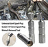 QISF 14MM & 16MM Thin Wall Magnetic Swivel Spark Plug Socket - 3/8-Inch Drive 12-Point Spark Plug Socket Removal Tool - Swivel Extension Permits A...
