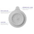 Ubbi Bathtub Drain Cover, Silicone Drain Stopper with Suction, Baby Bath Time Accessory, Gray...