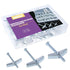 Swpeet Assorted 24 Pcs Toggle Bolt and Wing Nut Kit for Hanging Heavy Items on Drywall - 1/8 Inch, 3/16Inch, 1/4Inch...