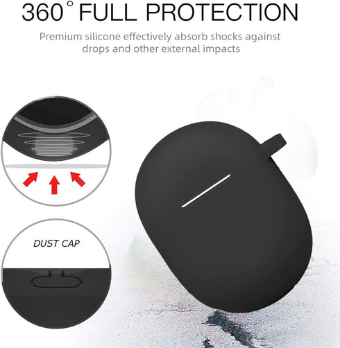 for Google Pixel Buds Pro Case Cover 2022 with Cleaner Kit, Soft Silicone Shockproof Protective Case Skin with Carabiner for Google Pixel Pro Case...