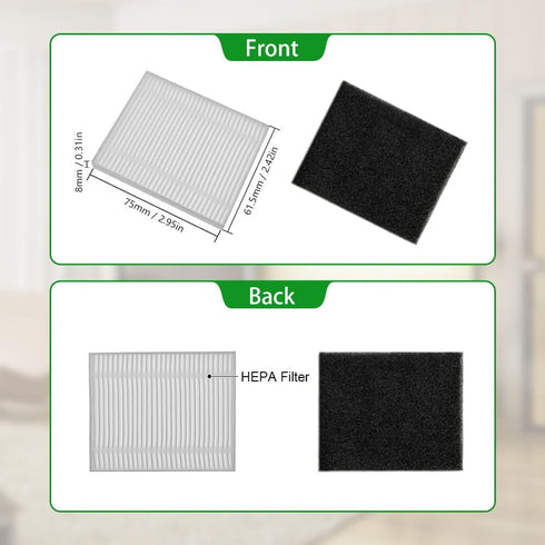 Neutop Replacement Filter Sets Parts Compatible with eufy Clean L50, L50 SES, L60, L60 SES, L60 Hybrid, Robot Vacuum Accessories, 8-Pack....