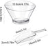 12 Pcs Plastic Clear Serving Bowls with Kitchen Plastic Scoops Salad Serving Bowls Popcorn Scoops Angled Candy Bowl for Salad Cooking Parties, 210...