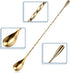 4 Pieces Cocktail Spoon Bar Stirring Spoon Long Handle Stainless Steel Spiral Pattern Cocktail Mixing Shaker Spoon, 12 Inch, 4 Colors (Multicolor,...