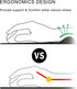 Hippie Frog Mouse Pad Wrist Support, Ergonomic Mouse Pad Frog with Non-Slip Rubber Base, Waterproof Smooth Mousepad with Wrist Rest for Women Gami...