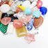 Chenkou Craft Wholesale Lots Mix Random 40pcs Artificial Glass Stone Like Pendants Charms Crystal Stone Beads Bracelet Necklace Charm...