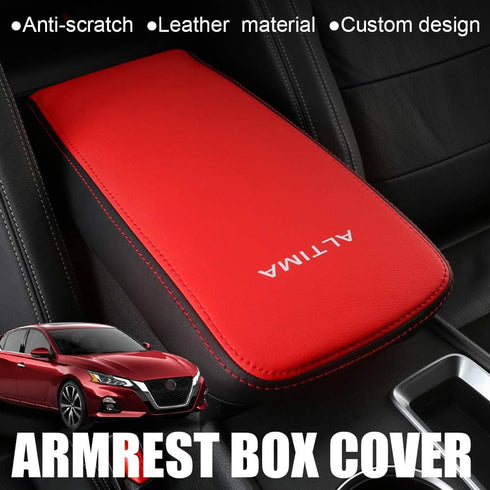 XITER Car Armrest Cover Saver, 1 Pc Center Console Leather Pad Fit for Nissan Altima 2019-2025, Central Console Armrest Box Protector Interior Acc...