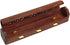 raajsee Beautiful Handmade Wooden Brown Incense Stick Holder Burner Storage Coffin Box - Ash Catcher with Brass Inlay -Home Utilities & Accessorie...
