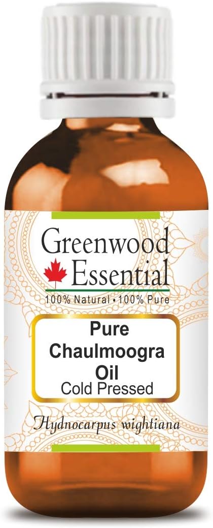Pure Chaulmoogra Oil (Hydnocarpus wightiana) 100% Natural Therapeutic Grade Cold Pressed for Personal Care 50ml (1.69 oz)...