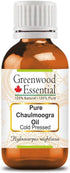 Pure Chaulmoogra Oil (Hydnocarpus wightiana) 100% Natural Therapeutic Grade Cold Pressed for Personal Care 50ml (1.69 oz)...