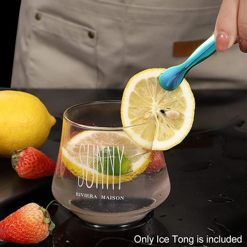 Pack Mini Ice Tongs Sugar Tongs Stainless Steel Small Serving Tongs Appetizers Tongs for Party Coffee Tea Bar Kitchen, Rainbow 4.3''...
