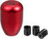 6 Speed Manual Shift Knob Car Shifter Stick Gear Knobs Aluminum AlloyShifting Lever with 8mm 10mm 12mm Adapters Red...