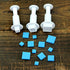 Cookie Cutters,Plunger Cutter Cake Decorating Supplies Fondant Molds,16 Pcs,Heart/Square/Oval/Circular/Star,White,Dadam...