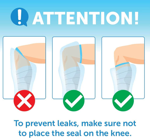 100% Waterproof Cast Covers for Shower Leg - Tight Seal - Reusable Adult 2pk Half Leg Cast Protectors - Knee, Ankle, Foot...