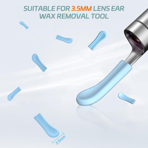 Ear Wax Removal Replacement Tips for Ear Camera, 30 Pieces Replacement Tips Ear for Wet/Dry Ear Wax Cleaning - Ear Spoons Accessories Set for Teen...