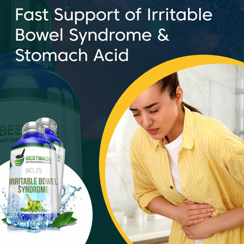 Bestmade Natural Products Bio25 Digestive Comfort Solution - Natural Remedy for Irritable Bowel Syndrome | Soothe Discomfort & Support Digestive B...
