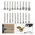 Carving Bits 20pcs Rotary Bits Burr Set Wood Engraving Router Bit with 1/8" Shank Rotary Tools Accessories for DIY Woodworking Carving Engraving D...