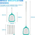 Pool Skimmer - Pool Skimmer Net with 5 Aluminum Pole Sections 67'', Skimmer Net with Fine Mesh Net for Cleaning Leaf of Swimming Pools, Spas, Hot ...